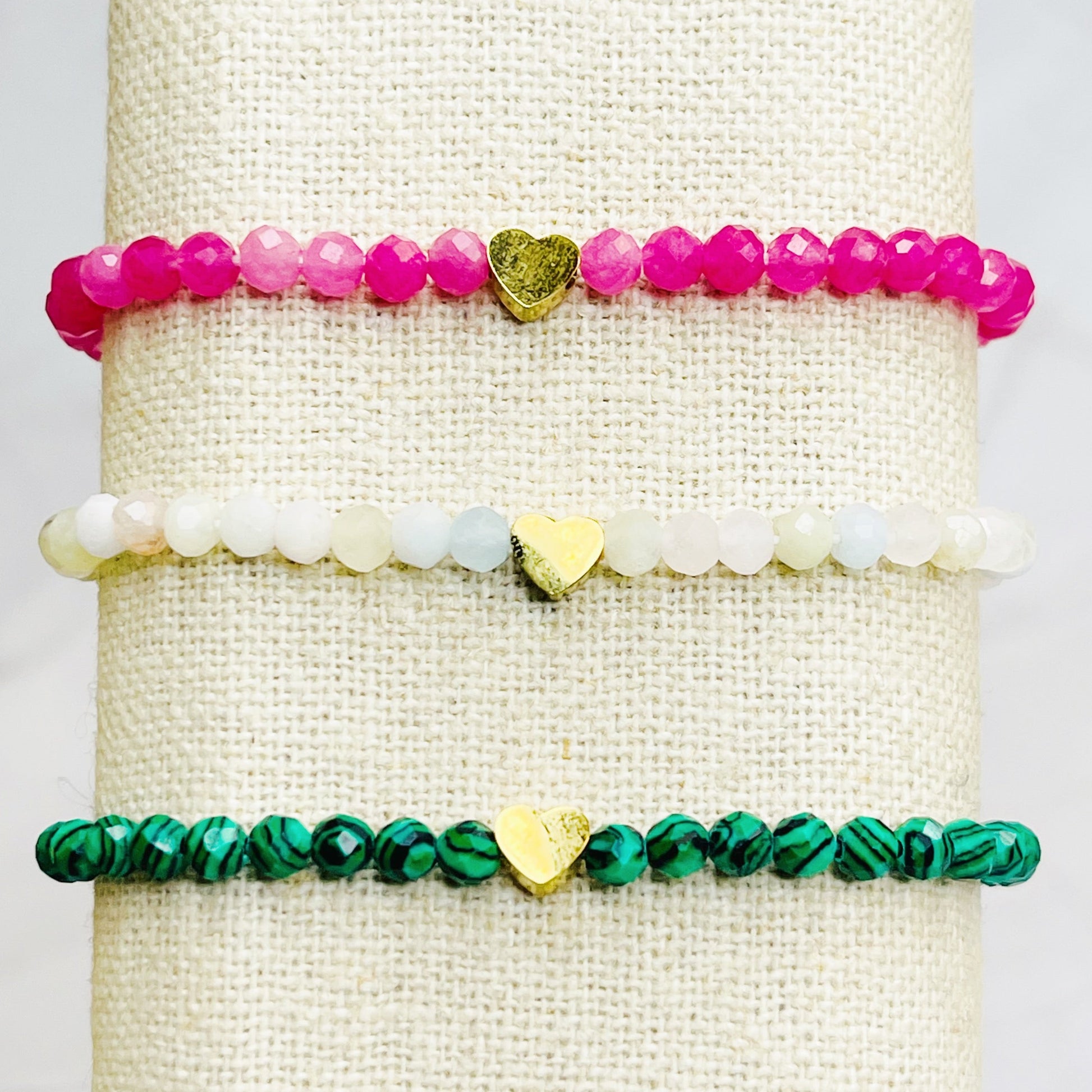 Chic Natural Stone Bead Stretch Bracelet - Elevate Your Style!