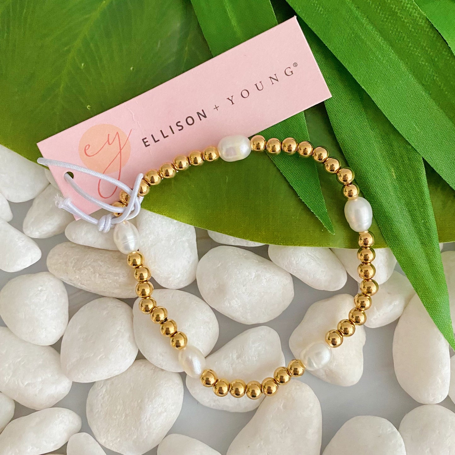 Elegant Golden Bauble Bracelets Adorned with Exquisite Freshwater Pearls