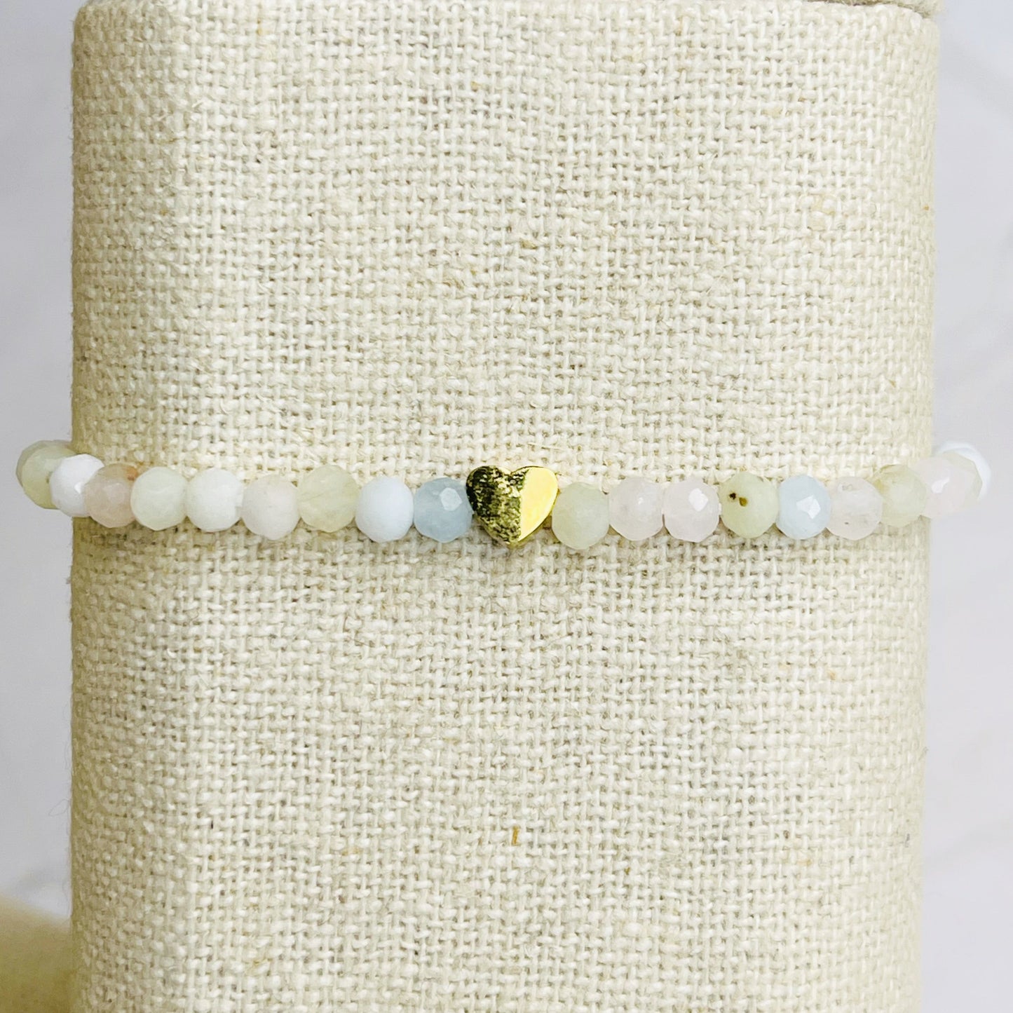 Chic Natural Stone Bead Stretch Bracelet - Elevate Your Style!