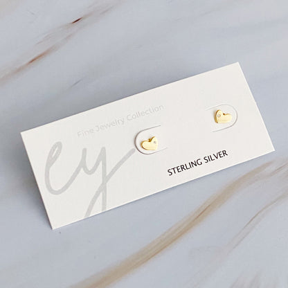 Charming Tiny Shape Sterling Silver Stud Earrings for Effortless Everyday Elegance